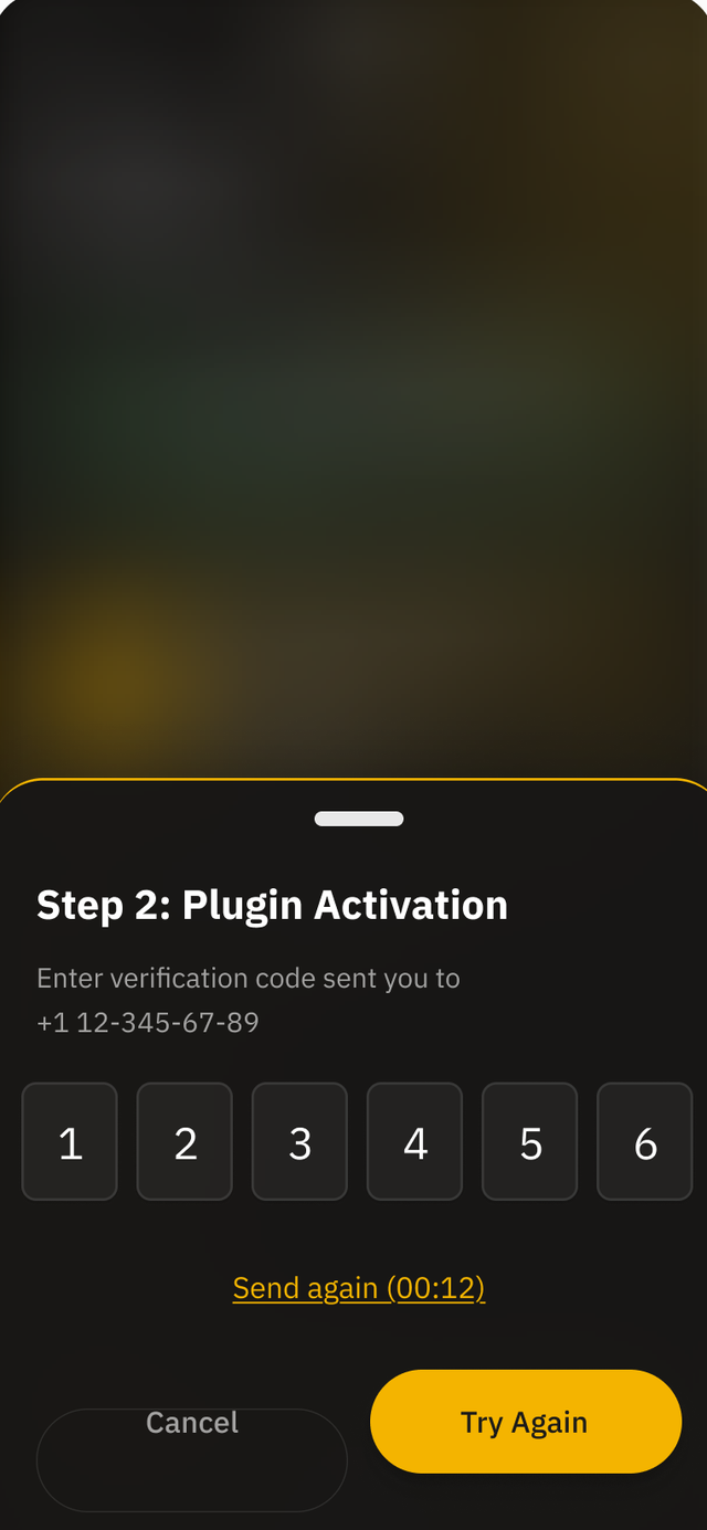 Jingle demo app SMS one-time-passcode verification screen confirming user consent